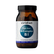 Viridian HIGH ONE Vitamin B1 with B-Complex , 90 Veg Caps