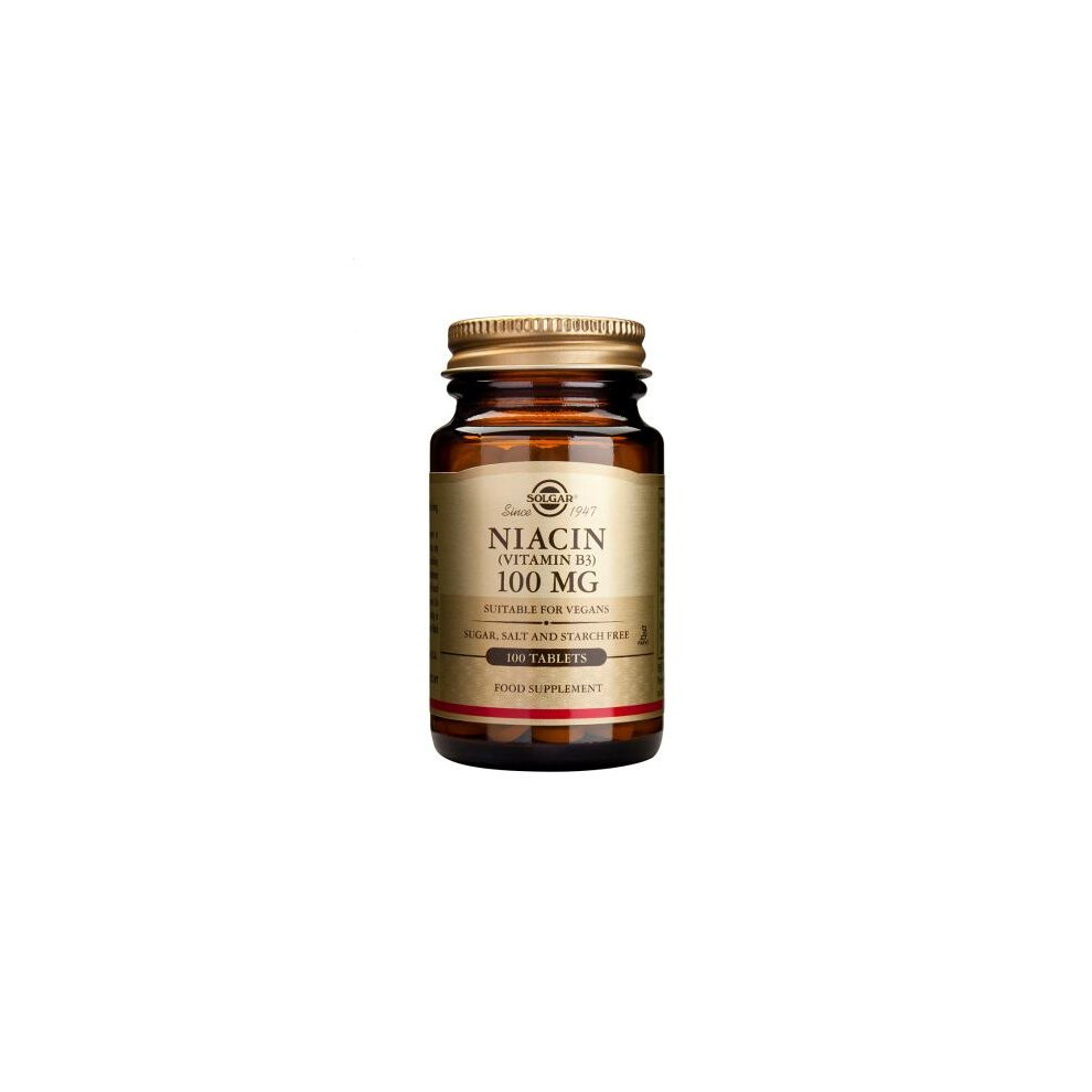 Solgar Niacin 100 Mg Tablets (Vitamin B3) 100