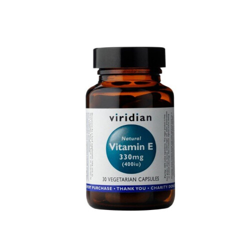 Viridian Natural Vitamin E 400IU , 30 Veg Caps