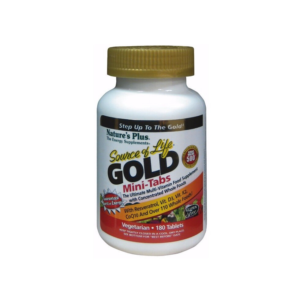 Natures Plus Source Of Life GOLD, 180 Mini-Tabs