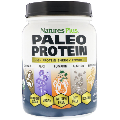 NaturesPlus, Paleo Proteinpulver, Ungesüßt, 1,11 lbs (503 g)