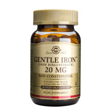 Solgar Gentle Iron (Eisenbisglycinat) 25 mg  90 pflanzliche Kapseln  Nicht verstopfend, schonend fr Ihren Magen  Glutenfrei  90 Portionen