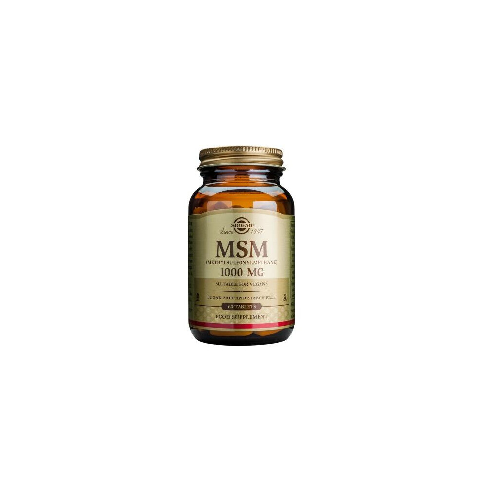 Solgar Msm 1000 Mg Tablets 60 1000Mg