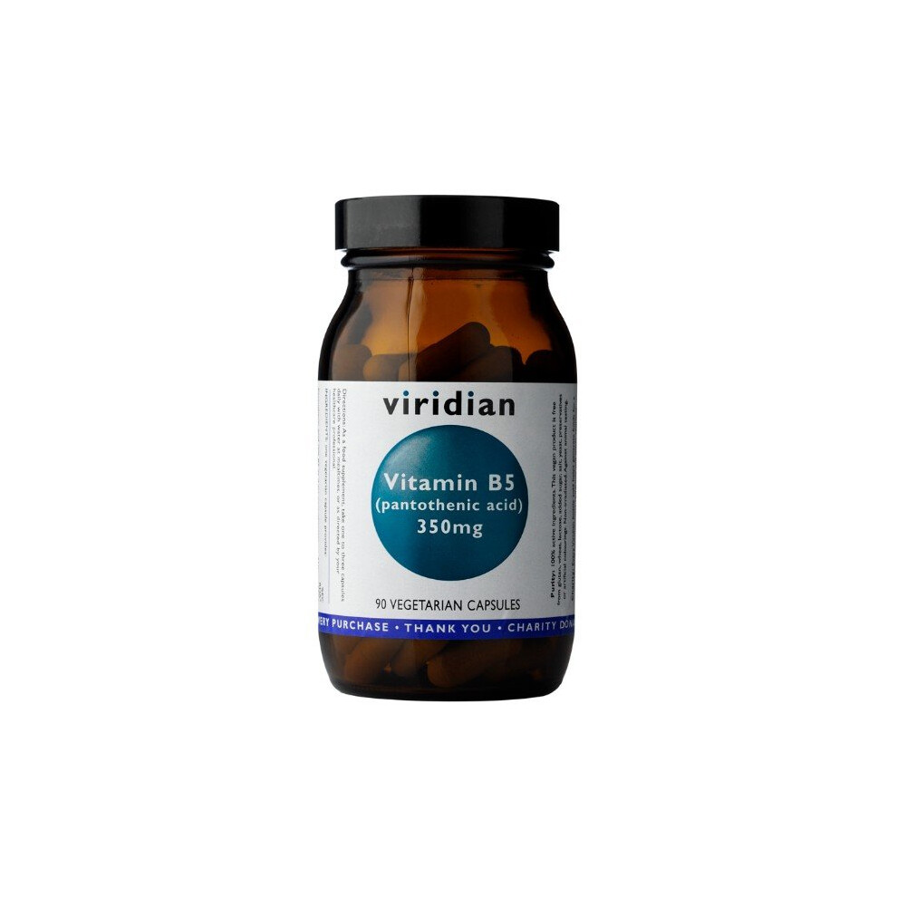 Viridian Vitamin B5 (Panthothenic Acid) 350Mg 90 Veg Caps