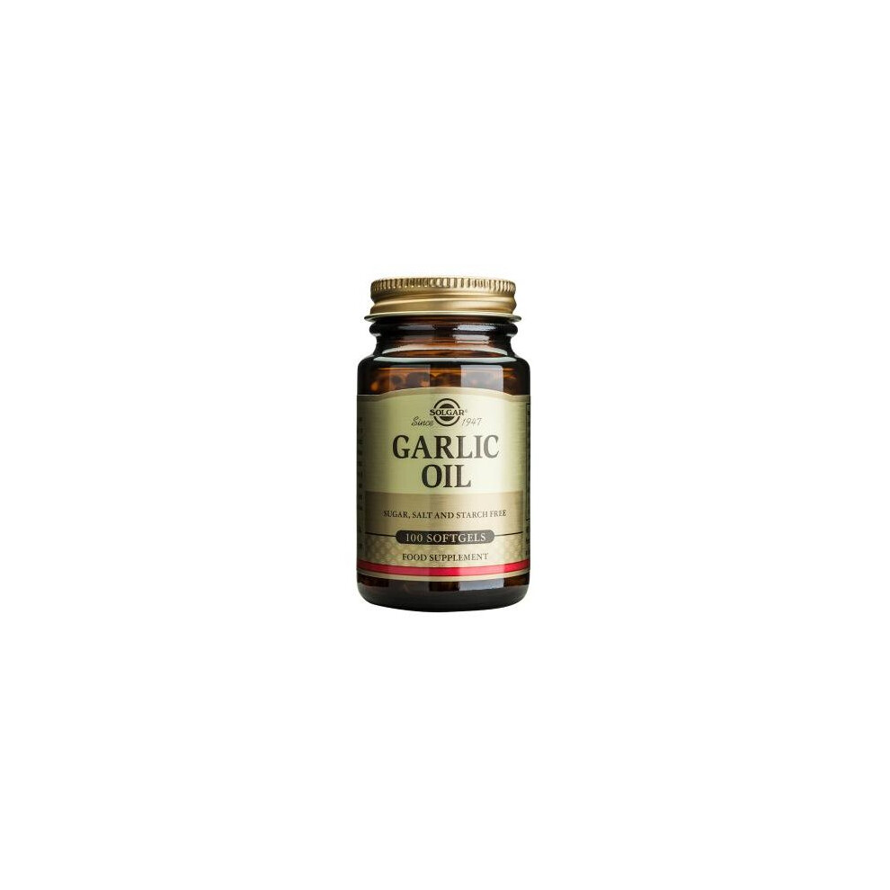 Solgar Garlic Oil Softgels (Reduced Odour), 100