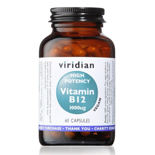 Viridian High Potency Vitamin B12 60 capsules
