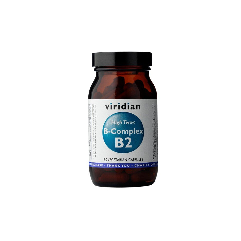 Viridian High Two Vitamin B2 With B-Complex 90 Veg Caps