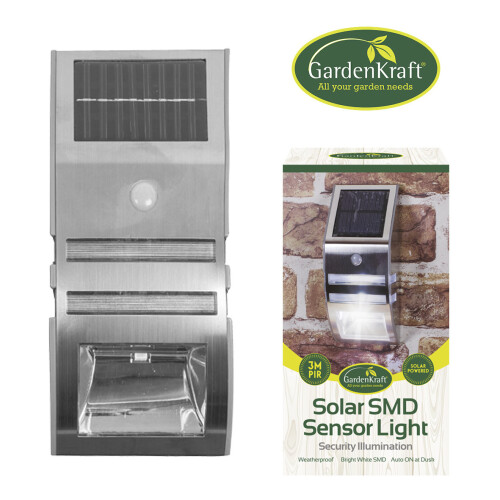 GardenKraft 11270 Solar Powered Security Light / Motion Activated Light 1