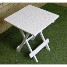 Camping-Tisch - Adige - PVC - 2 Plätze - 45 x H52 cm - Klappbar - Weiß