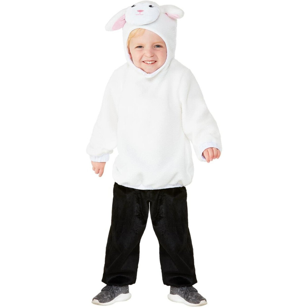 Smiffy's Toddlers Cute Baby Lamb Fancy Dress Costume Age 3 - 4 Multicoloured