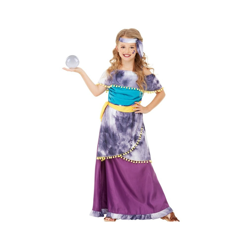 Children's Girls Fortune Teller Gypsy Fancy Dress Costume Age 10 - 12