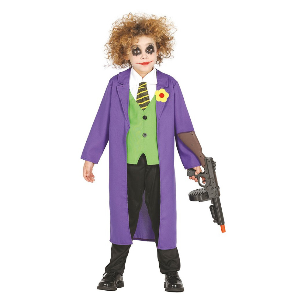 Fiestas Guirca Boys Crazy Joker Fancy Dress Costume 7 - 9 Years Multicoloured