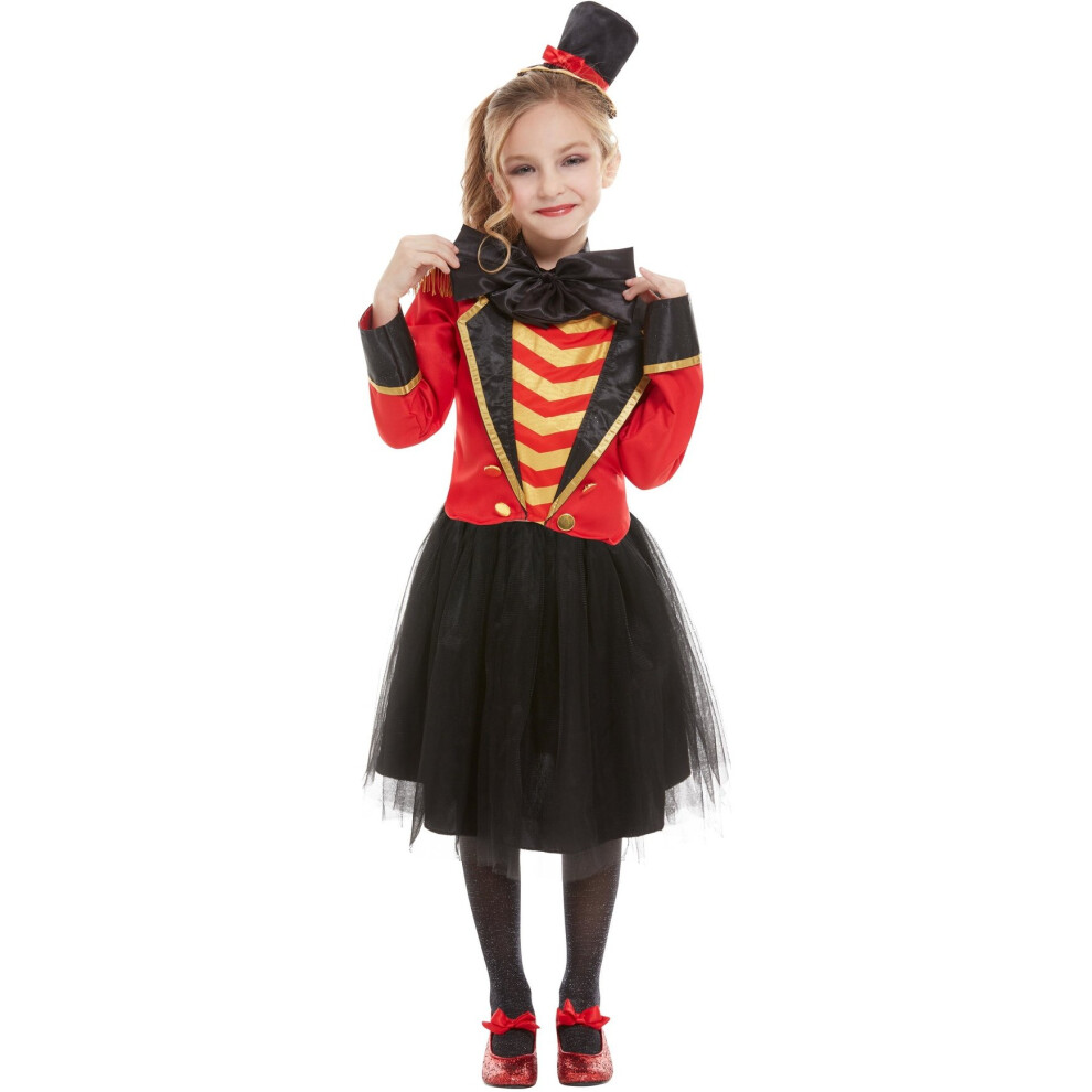 Children's Girls Circus Ringmaster Fancy Dress Costume Age 7 - 9