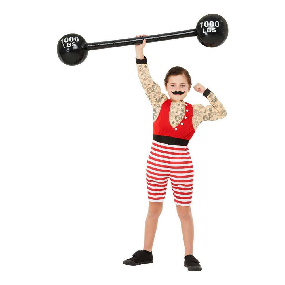 Smiffy's Children's Boys 1920S Circus Strongman Fancy Dress Costume Age 7 - 9 Multicoloured