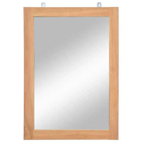 VidaXL Wall Mirror Solid Teak 50x70 cm
