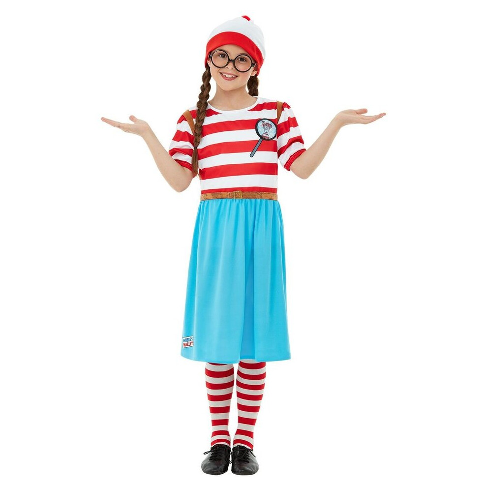 Smiffy's Girls Where's Wally Deluxe Fancy Dress Costume Multicoloured