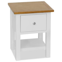 vidaXL Solid Oak Wood Nightstand Bedroom Bedside Cabinet Side Table Stand