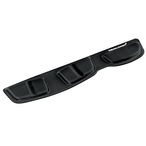 Fellowes Fellowes Keyboard Palm Support with Microban Protection Foam Black 9182801