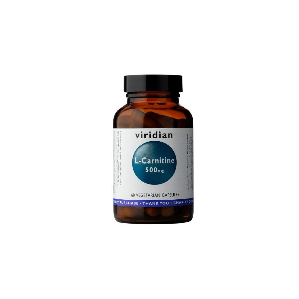 Viridian L-Carnitine 500Mg 60 Veg Caps