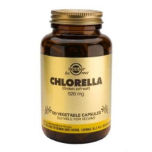 Solgar, Chlorella (Aufgebrochene Zellwand), 100 Pflanzenkapseln