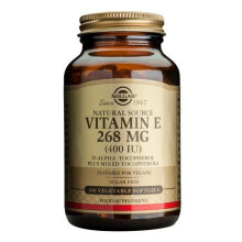 Solgar Vitamin E 268 mg (400 IU) Vegetarian Softgels, 100