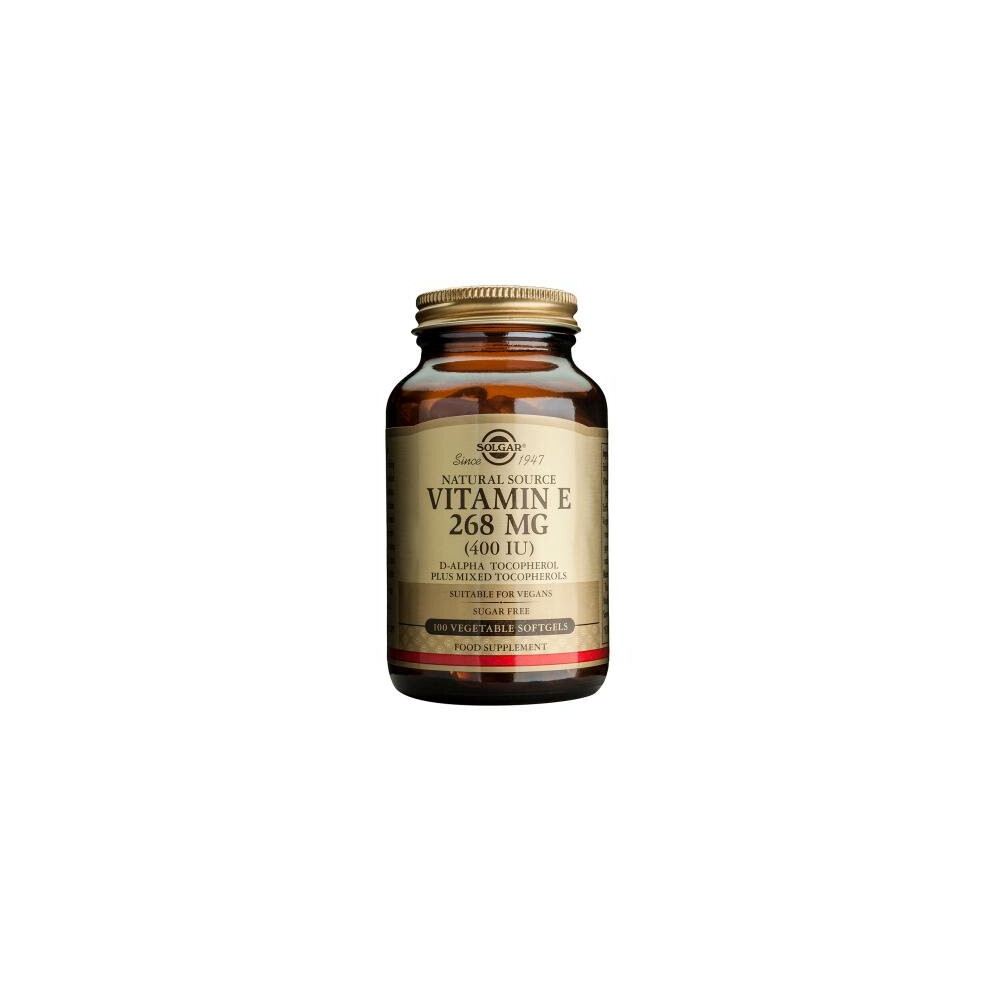 Solgar Vitamin E 268 Mg (400 Iu) Vegetarian Softgels, 100