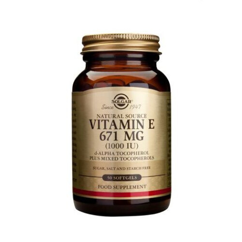 Solgar Vitamine E 671 mg (1000 UI) 50 softgels Solgar