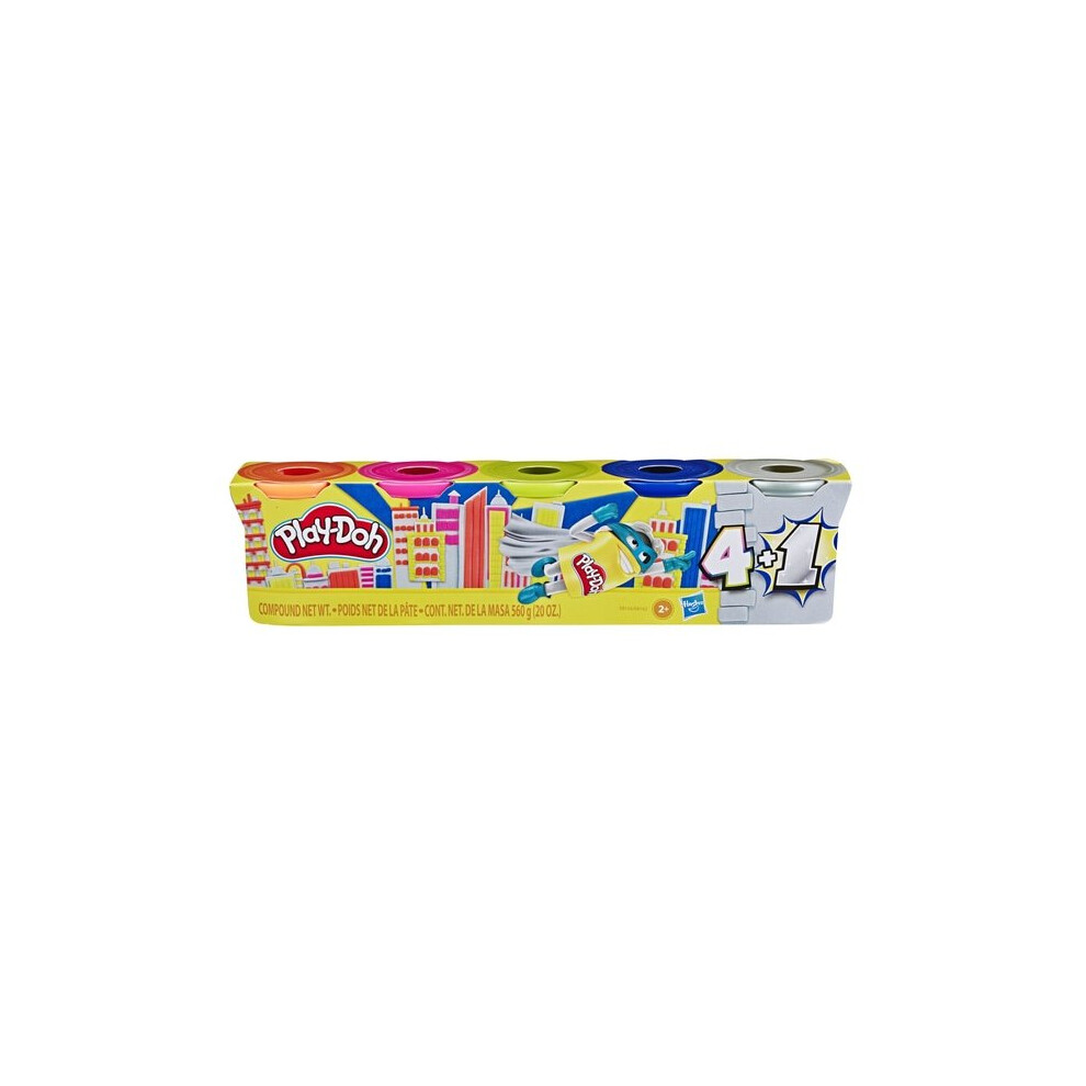 Hasbro Play-Doh Super Silver Or Gold 5-Pack Assortment