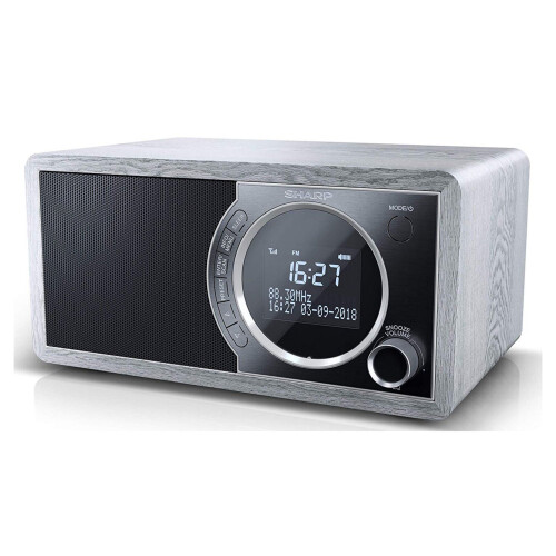 Sharp Sharp DR-450(GR) 6W DAB+ FM Bed Side Radio with Bluetooth & LED Display - Grey 2