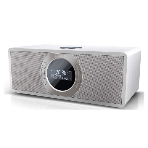 Sharp Sharp DR-S460(WH) 30W DAB+ FM Stereo Radio with Bluetooth & LED Display - White