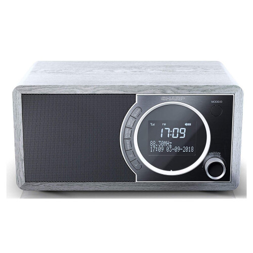 Sharp Sharp DR-450(GR) 6W DAB+ FM Bed Side Radio with Bluetooth & LED Display - Grey 1