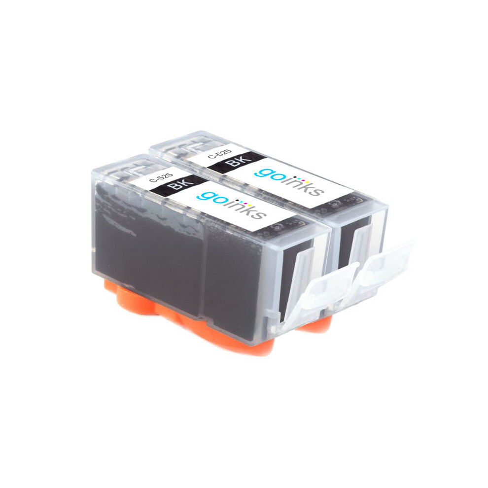 Go Inks Cartouches d'encre noires compatibles 2x PGI-525Bk pour imprimantes Canon PIXMA