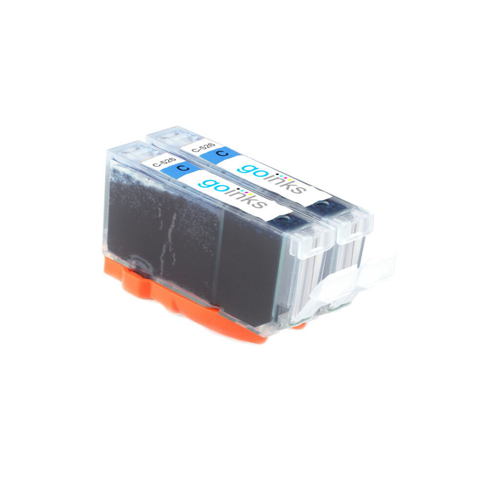 Cartouches d'encre cyan compatibles 2 Go Inks pour remplacer Canon CLI-526C / non-OEM pour imprimantes PIXMA