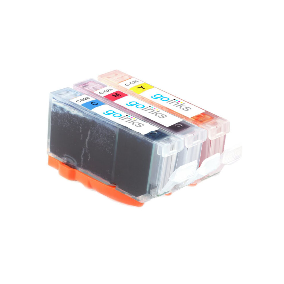 Compatible 1 Go Inks C/M/Y Set de 3 cartouches d'encre pour remplacer Canon CLI-526/non-OEM pour les imprimantes PIXMA (3 Pack)