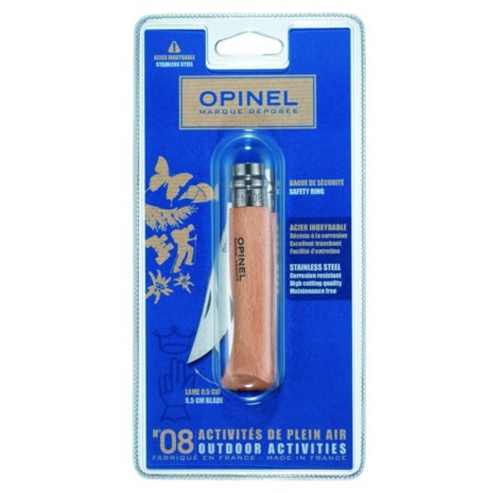 Opinel No 6VRI Stainless Steel Blade Knife (7cm Blade)