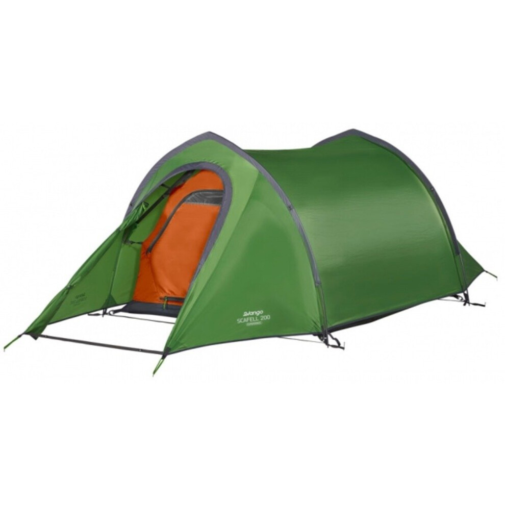 Vango Scafell 200 2-Person Tunnel Tent (Pamir Green) With Tbs Ii, Gothic Arch Poles & Protex 70D Flysheet
