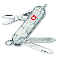 Victorinox Signature Lite SilverTech 0.6226.T7 taskuveitsi - läpinäkyvä hopea