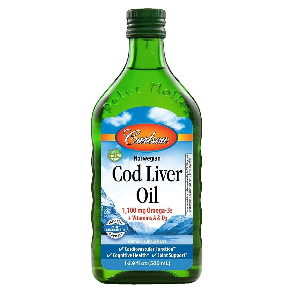 Carlson Labs (500 Ml.) Norwegian Cod Liver Oil - 500 Ml.
