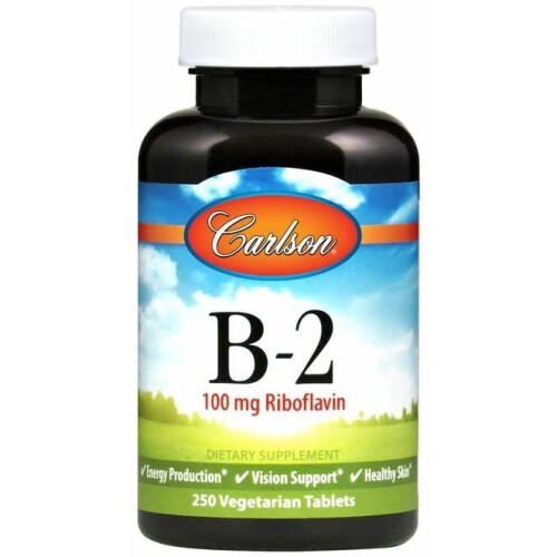 Carlson, Vitamin B-2, 100 Vegetarian Tablets