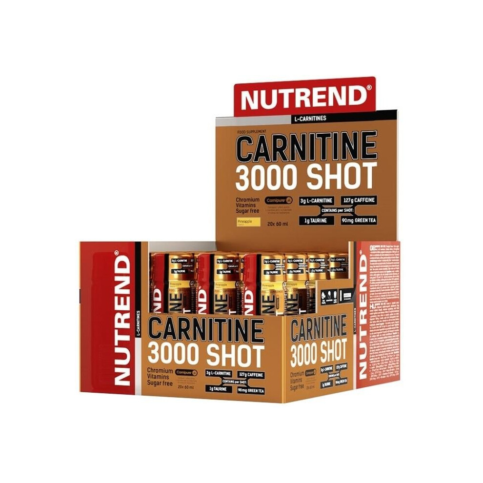 Nutrend (20 X 60 Ml.) Carnitine 3000 Shot