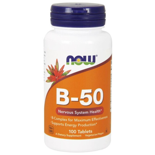 NOW Foods NOW Foods, B-50, 100 Tabletek