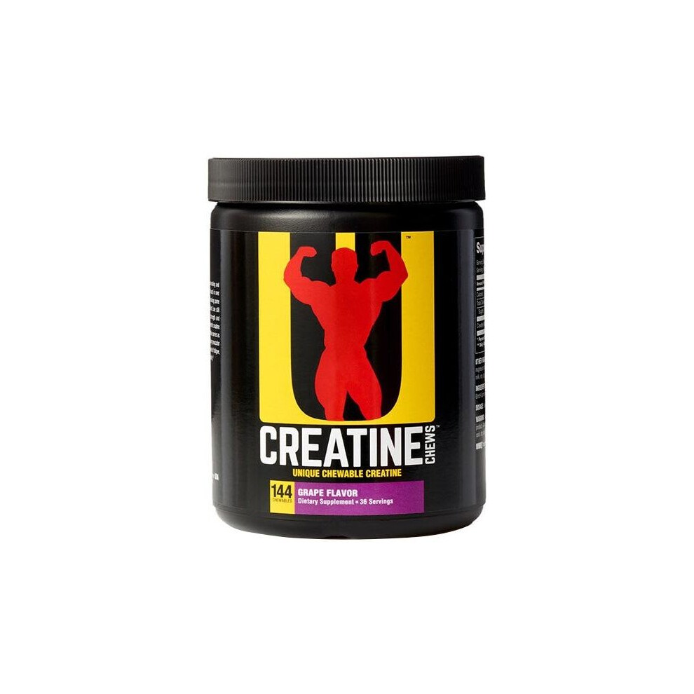 Universal Nutrition Creatine Chews, Grape 144 Chews