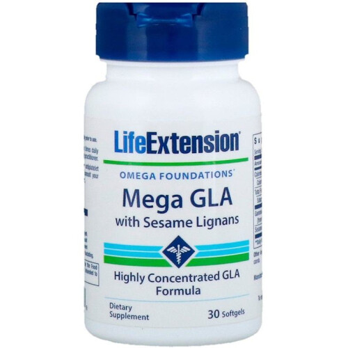 Life Extension, Mega GLA Sesame Lignans, 30 Softgéis