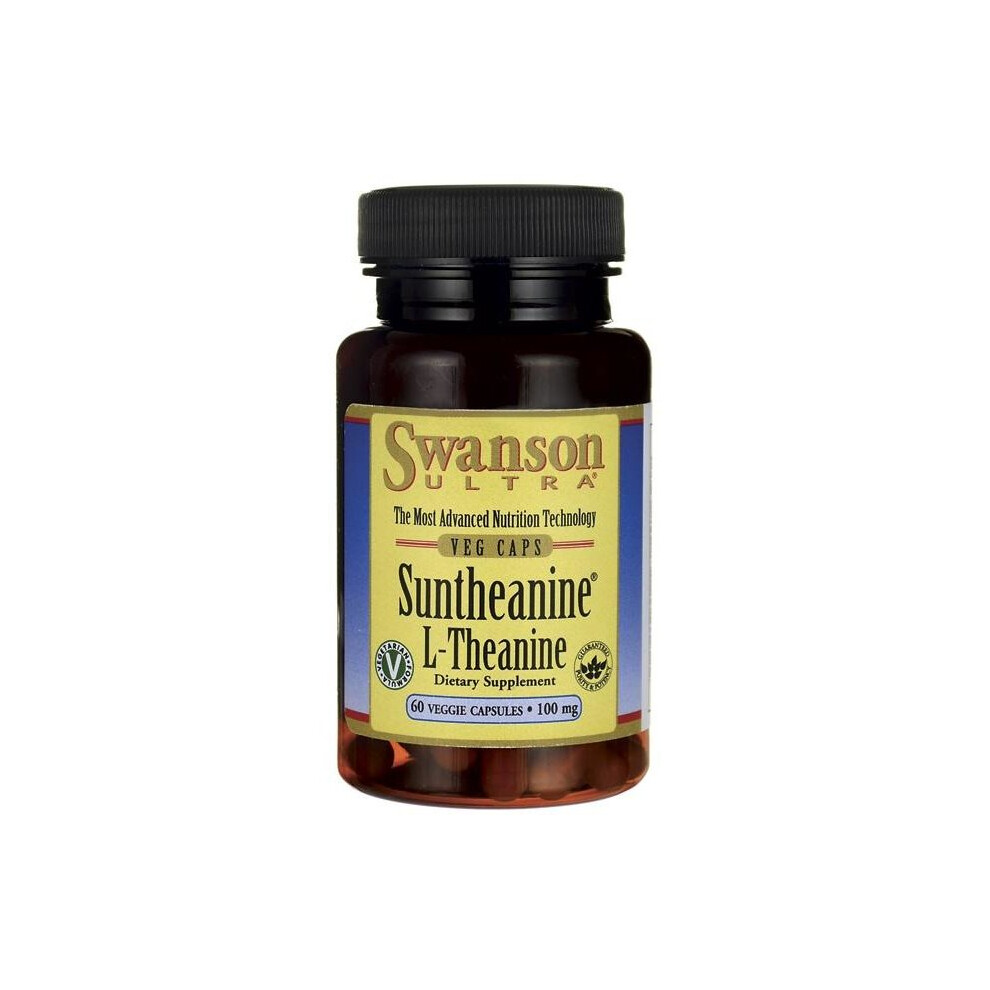 Swanson (60 Vcaps) Suntheanine L-Theanine, 100Mg - 60 Vcaps