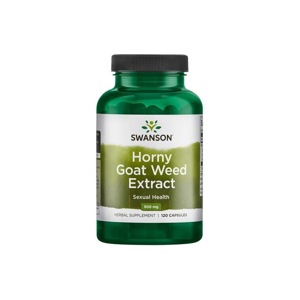 Swanson (120 Caps) Horny Goat Weed Extract, 500Mg - 120 Caps
