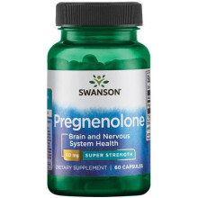 Swanson, Pregnenolon, Super Styrke, 50 mg, 60 Kapsler