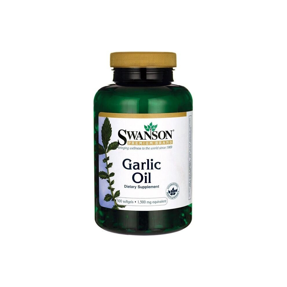 Swanson (500 Softgels) Garlic Oil, 1500Mg - 500 Softgels