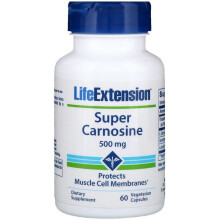 Life Extension, Super Carnosina, 500 mg, 60 Cápsulas Vegetarianas