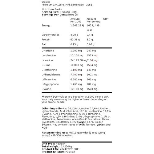 (325g) Premium EAA Zero 1