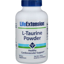 Pulbere de taurin de Life Extension, 10,58 oz (300 g)